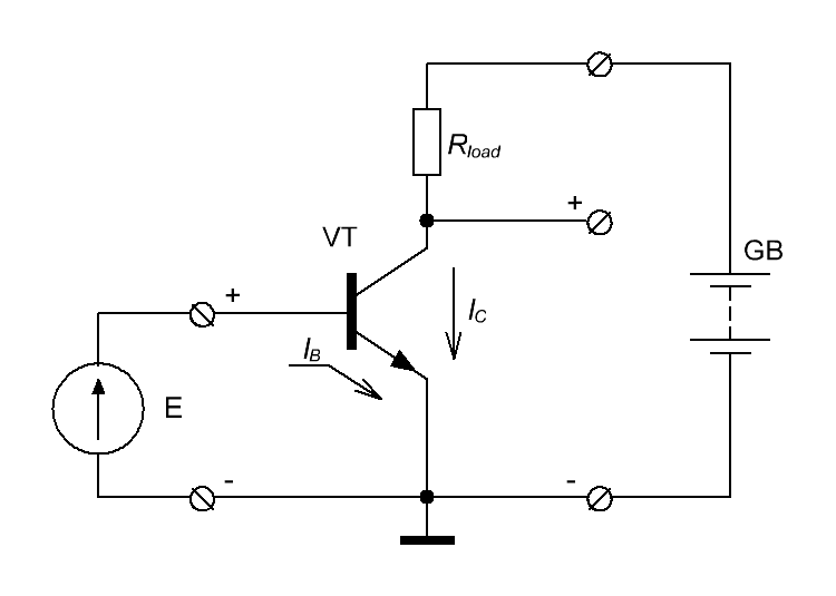 Схема включения биполярного транзистора с общим эмиттером